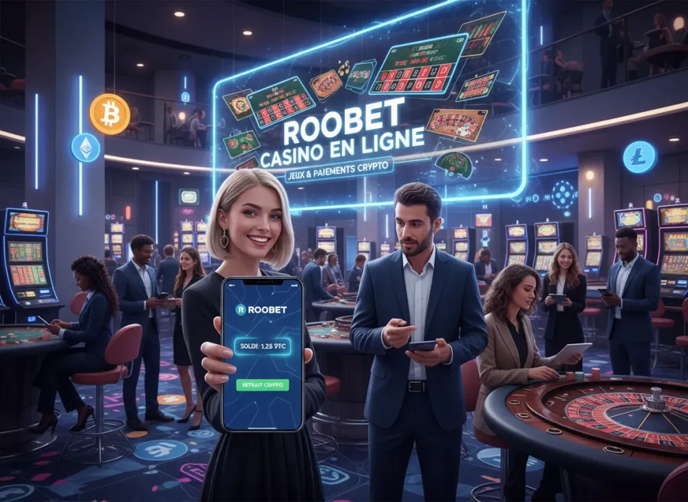 Roobet casino en ligne, jeux et paiements crypto